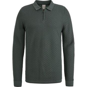 T-shirt Cast Iron Long Sleeve Half Zip Poloshirt Structure Vert