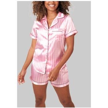 Pyjamas / Chemises de nuit Kebello Pyjashort fluide en satin Rose F