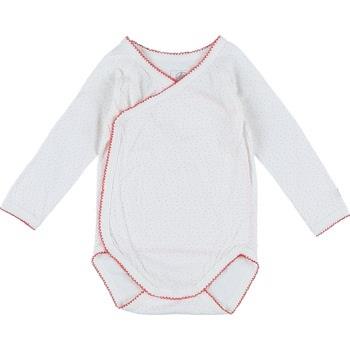 Bodys Petit Bateau Body blanc, rouge