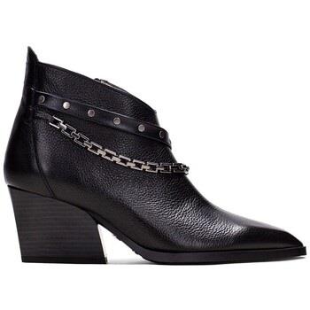 Bottines Hispanitas BOTÍN COWBOY CON CADENAS SIDNEY HI243597 NEGRO