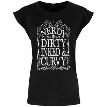 T-shirt Grindstore Nerdy Dirty Inked Curvy