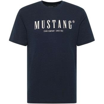 T-shirt Mustang T-shirt coton col rond droit