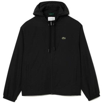 Manteau Lacoste VESTE SPORTSUIT A CAPUCHE AMOVIBLE NOIRE