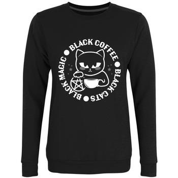 Sweat-shirt Grindstore Black Cats Black Magic Black Coffee