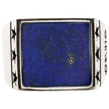 Bijoux Orusbijoux Chevalière Homme étoiles Lapis Argent