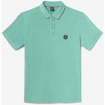 T-shirt Le Temps des Cerises Polo dylon vert d'eau