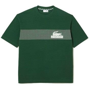 T-shirt Lacoste T-SHIRT LOOSE FIT IMPRIMÉ INSPIRATION TENNIS VERT