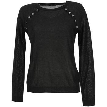 Pull Salsa Metallic buttons on shimmering sweater