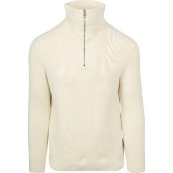 Sweat-shirt Marc O'Polo Pull Half Zip Ecru