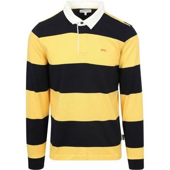 Sweat-shirt Mcgregor Rugbyshirt Marine Jaune Rayé