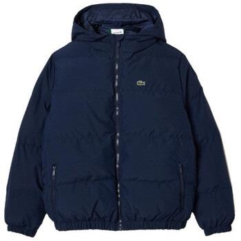 Veste enfant Lacoste DOUDOUNE À CAPUCHE ENFANT BLEU NUIT CROCODILES BR...