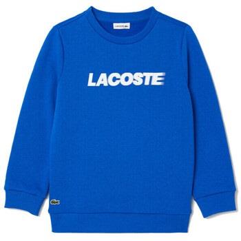 Sweat-shirt enfant Lacoste SWEATSHIRT ENFANT MOLLETON BLEU IMPRIMÉ