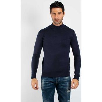 Pull Hollyghost Pull fin col Cheminée YY05 - Navy