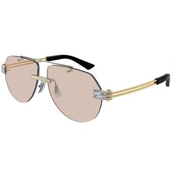 Lunettes de soleil Bottega Veneta BV1342S Lunettes de soleil, Argent/M...