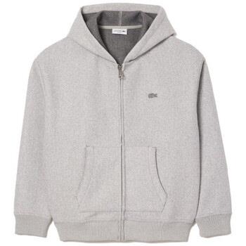 Sweat-shirt Lacoste SWEATSHIRT ZIPPÉ À CAPUCHE GRIS LOOSE FIT