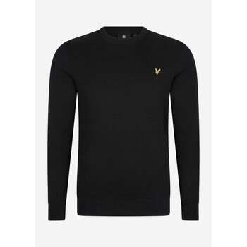 Pull Lyle &amp; Scott Pull en coton mérinos à col ras du cou - noir de...