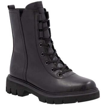 Bottines Remonte black casual closed ladies mid height boots