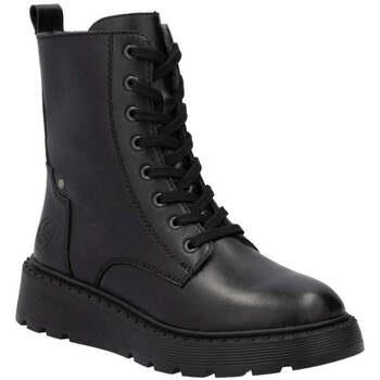 Bottines Rieker black casual closed ladies mid height boots