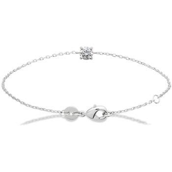 Bracelets Brillaxis Bracelet argent solitaire oxyde 5 mm