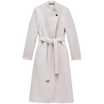 Manteau Salsa Long wool peacoat with belt