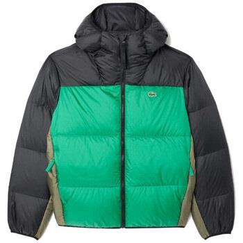 Manteau Lacoste DOUDOUNE VERTE COLOR-BLOCK DÉPERLANTE