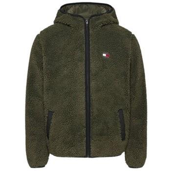 Manteau Tommy Jeans VESTE TJM REG BADGE TEDDY - FATIGUE GREEN - M