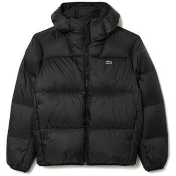 Manteau Lacoste DOUDOUNE À CAPUCHE COURTE DÉPERLANTE NOIRE