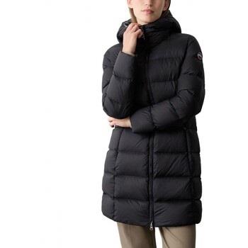 Veste Colmar Doudoune Longue Capuche Noir Dark Steel