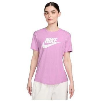 T-shirt Nike TEE SHIRT W NSW CLUB SS TEE ICN FTRA - BEYOND PINK/WHITE ...