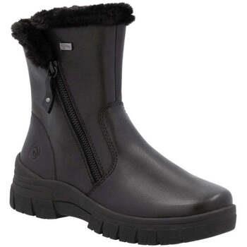 Bottines Remonte black casual closed ladies mid height boots