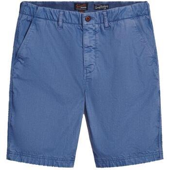 Short Superdry Officier chino shorts bleu