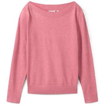 Pull Tom Tailor - Pull col bardot - rose