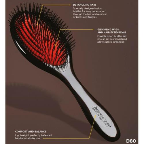 Denman D81L Large Finishing Brush with Mixed Bristle