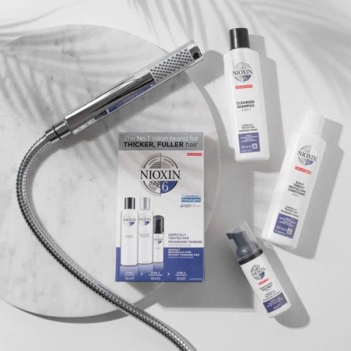 NIOXIN 3-Part System 6 Trial Kit for Chemically Treated Hair with Prog...