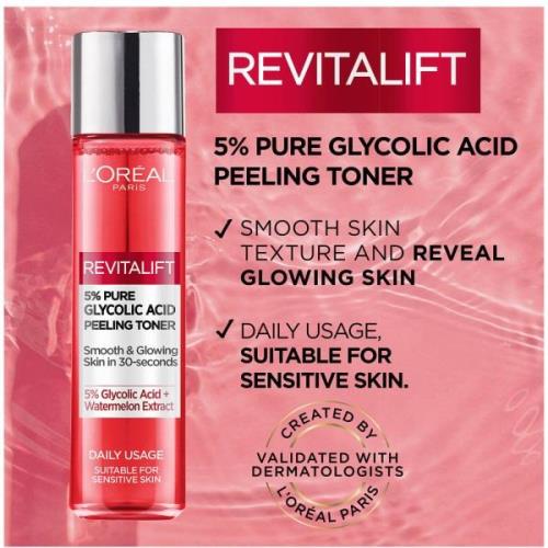 Lotion tonique peeling 5 % d'acide glycolique L'Oréal Paris 180 ml