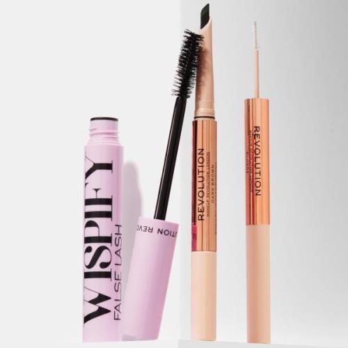 Revolution Wispify and Fluffy Brow Bundle (Various Shades) - Medium Br...