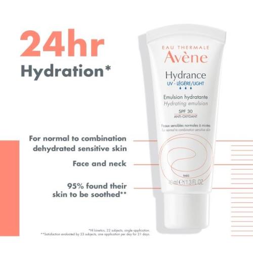 Avène Hydrance Light-UV Hydrating Emulsion SPF30 Hydratant pour les pe...