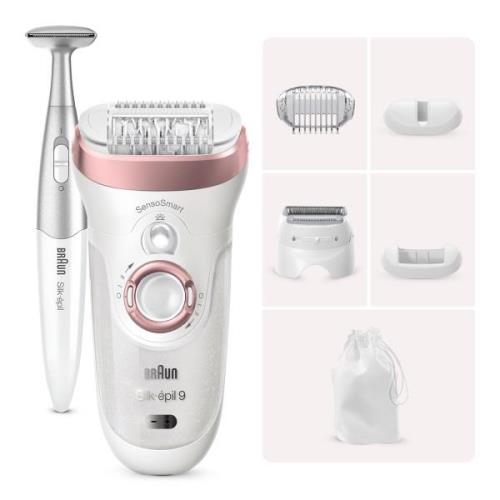 Braun Silk-épil 9 9/890 Epilator, White/Rose Gold