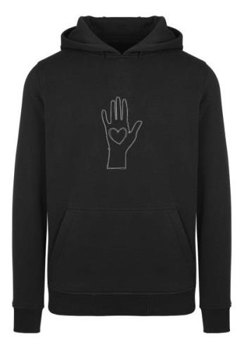 Sweatshirt 'Peace - Scribble Hand Heart'