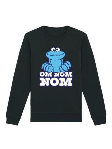 Sweatshirt 'Sesamstraße Cookie Monster Nom Nom'