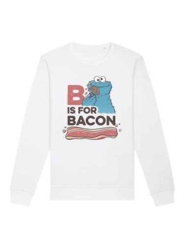 Sweatshirt 'Sesamstraße Cookie Monster Bacon'