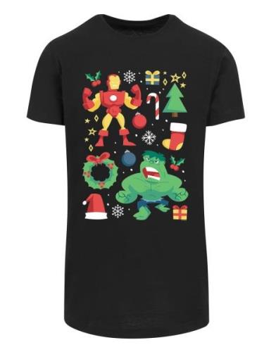 T-Shirt 'Iron Man And Hulk Weihnachten'