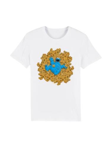 T-Shirt 'Sesamstraße Cookie Monster Coockie Bad'