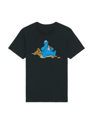 T-Shirt 'Sesamstraße Cookie Monster Coockietime'