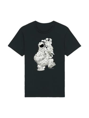 T-Shirt 'Sesamstraße Cookie Monster Pencil Drawing'