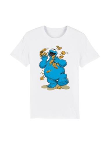 T-Shirt 'Sesamstraße Cookie Monster Cookies Everywere'