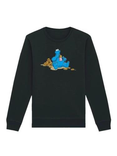 Sweat-shirt 'Sesamstraße Cookie Monster Coockietime'