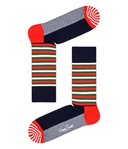 Happy Socks Sokken Half Stripe Sock Rood