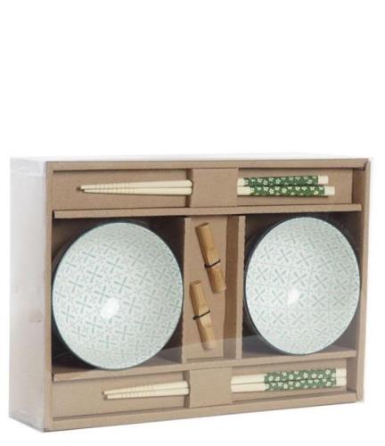 ITEM International Koken & Tafelen Sushi Set 6 Bamboo Stoneware Groen