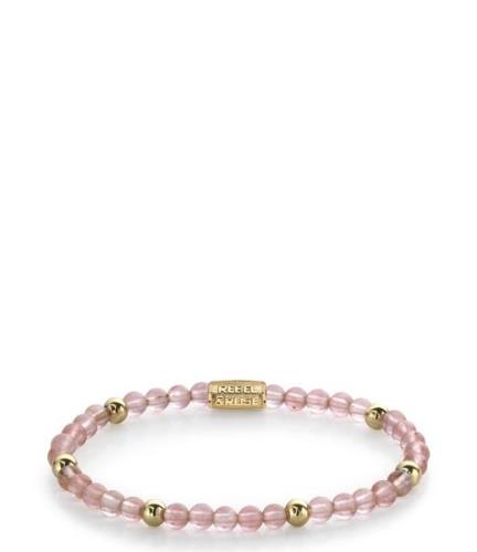 Rebel and Rose Armbanden Cherry Rose - 4mm - yellow gold plated Roze